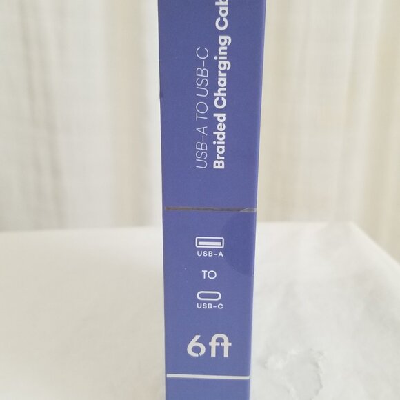 Artikl Charge & Sync Braided Charging Cable 6f USB-A to UBC-C 3X Faster Charging - Picture 9 of 16